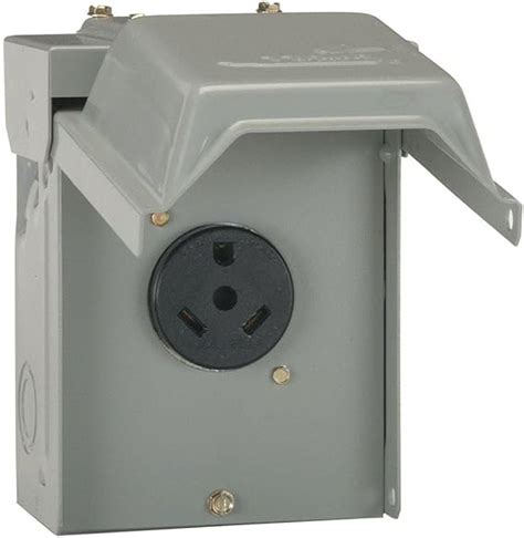 110v electrical power outlet box 30 amp|outdoor 30 amp electrical outlet.